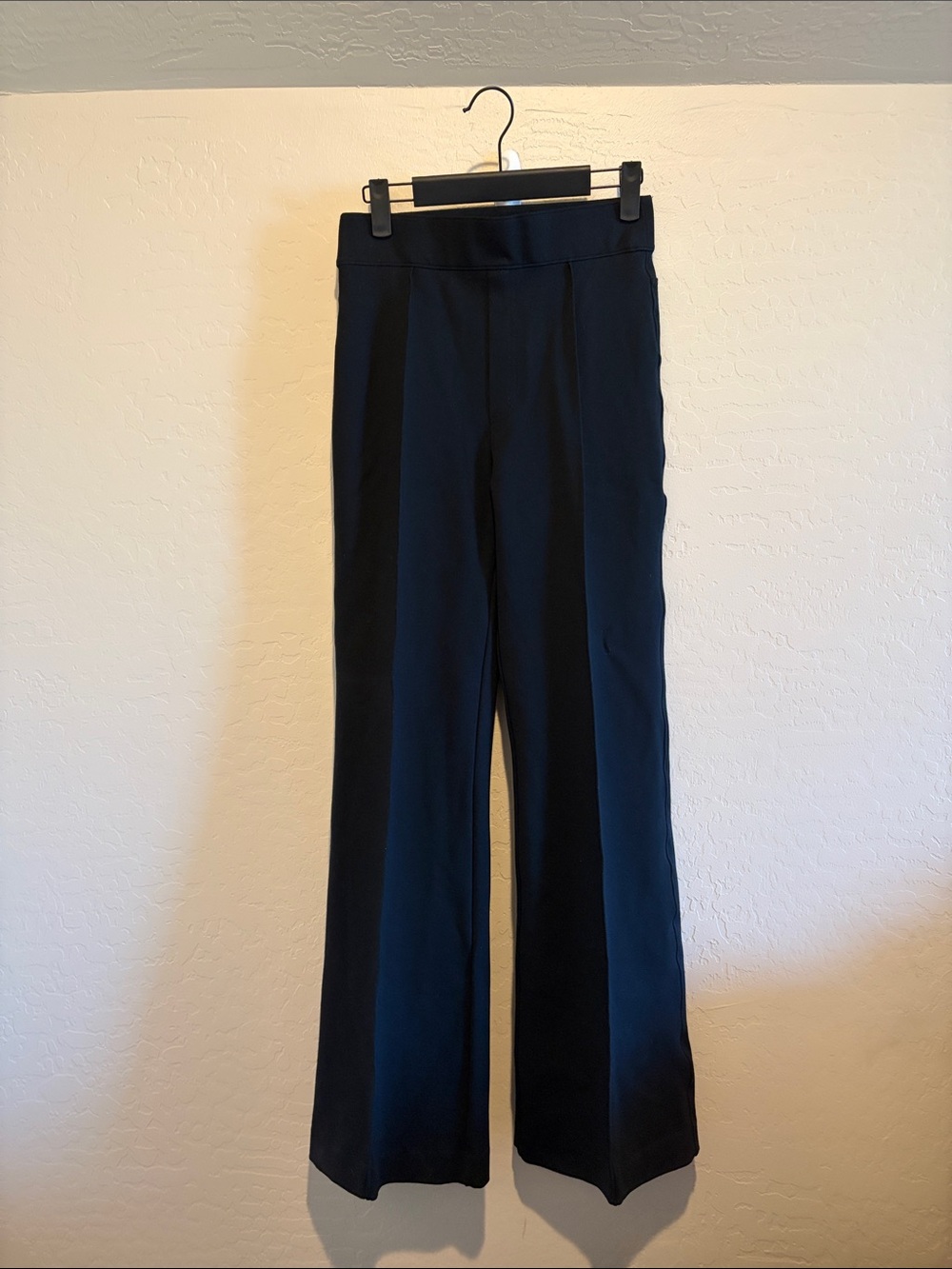 SPANX Navy Wide-Leg Ponte Trousers